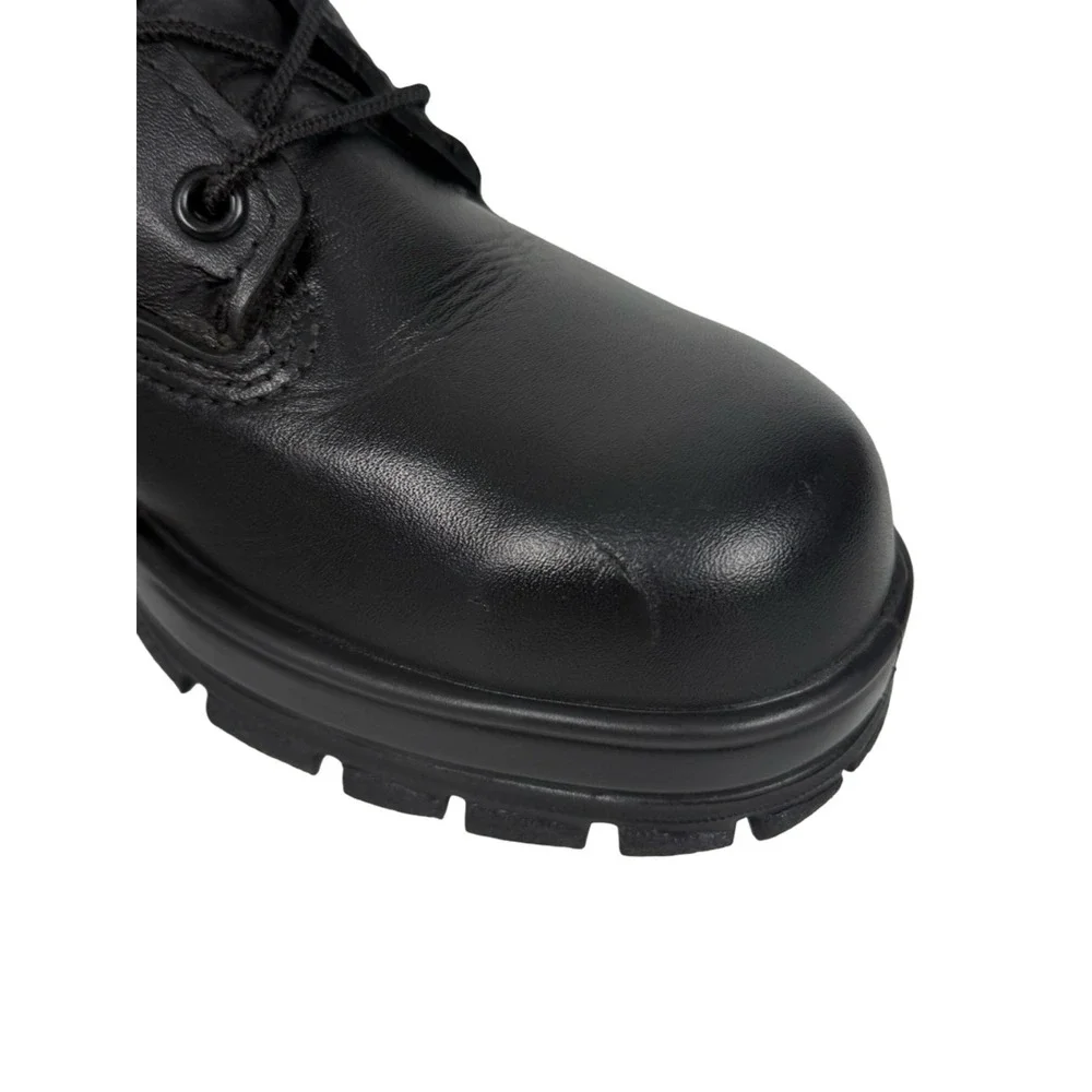 Bates DuraShock Steel Toe Work Boots Mens Size 6 M US Leather Vibram USA Black